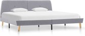 Decoways - Bedframe stof lichtgrijs 140x200 cm