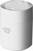 H2o Aroma Diffuser Luchtbevochtiger, Wit, Mini Verdamper, 220 ML Vernevelaar - Incl Ebook