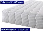 Korter model -  1-Persoons Matras -Polyether SG40 - 20 CM - Gemiddeld ligcomfort - 90x190/20