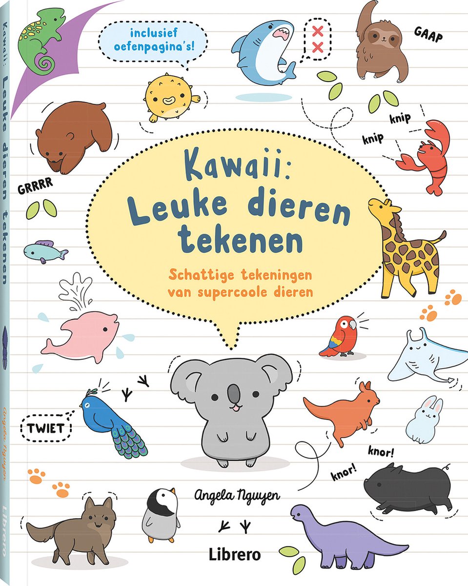 Kawaii: Leuke dieren tekenen, Angela Nguyen | 9789463591836 | Boeken | bol