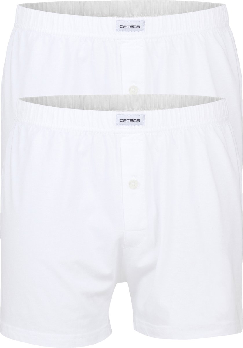 Ceceba heren boxershorts wijd (2-pack) - wit