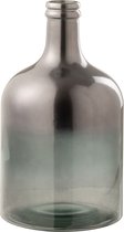 Vaas | glas | grijs | 26x26x (h)44 cm