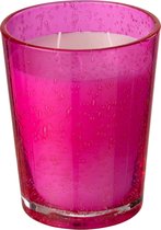 Geurkaars | glas | fuchsia | 13x13x (h)16.5 cm