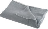 Plaid | katoen | grijs | 150x0.5x (h)200 cm