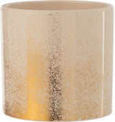 Bloempot | keramiek | goud | 17x17x (h)16 cm