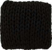 Kussen | textiel | zwart | 40x40x (h)4 cm
