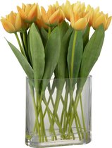 - Tulpen | kunststof | geel | 26x15x (h)39 cm