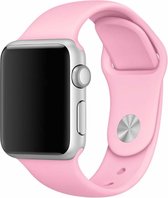 Rubberen sport bandje voor de Geschikt voor Apple Watch 38mm - 40mm M/L - roze 1|2|3|4|5|6|7