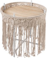 Bijzettafel | metaal | creme | 43x43x (h)45.5 cm