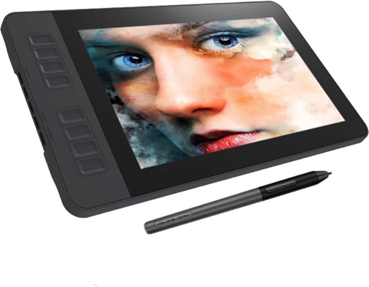 Tekentablet met Scherm & Pen - Full HD - IPS - Draadloos - Tekentablets - Voor Kinderen & Volwassenen - Display - 11.6 inch - Zwart