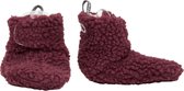 Lodger Babyslofjes Slipper Teddy - Rood - 3-6M