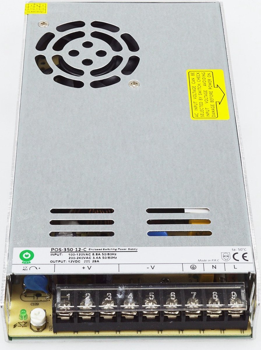 LED Strip voeding - 12V - 29A - 350 Watt