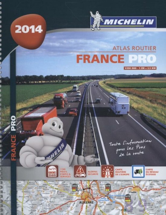 Cover van het boek 'Atlas Michelin Frankrijk 2014 PRO'