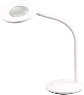 Syco SLV1801 Mini LED Bureaulamp met Loep - Leeslamp - Hobby Lamp (Wit)