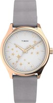 Timex Starstruck TW2U57200 Horloge - Leer - Grijs - Ø 32 mm