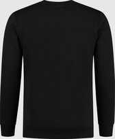 Purewhite -  Heren Slim Fit   Sweater  - Zwart - Maat XS