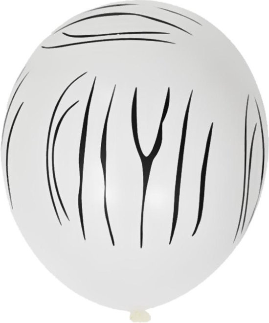 Zebraprint Ballonnen (10 stuks / 30 CM)