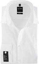 OLYMP Level 5 body fit overhemd - mouwlengte 7 - wit - Strijkvriendelijk - Boordmaat: 39