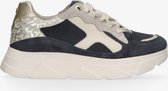 Tango | Kady fat 25-o PRE-ORDER navy/beige/gold multi sneaker - bone white sole | Maat: 42