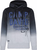 Camp David ® Dip Dye-hoodie met rubberen logoprint