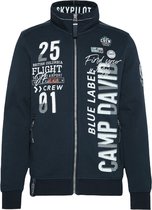 Camp David ® sweatjack met labelapplicaties