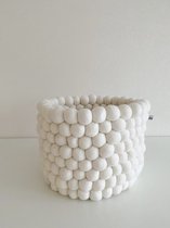 Vilten bolletjes mand L-afmeting viltbal Ø 3 cm-natural- FAIRTRADE!