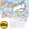 48 STUKS Unicorn / Eenhoorn Kleurboekjes met Stickers