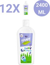 Bella Baby Happy Babyshampoo (200 ml per fles) , pak van 12 combo ,12 flessen, pH-neutrale, scheurvrije formule