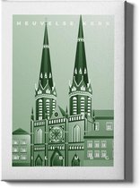 Walljar - Heuvelse Kerk - Muurdecoratie - Poster