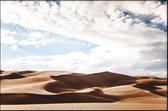 Walljar - Cloudy Desert - Muurdecoratie - Canvas schilderij