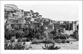 Stadswoestijn - Walljar - Wanddecoratie - Poster  - Walljar - Wanddecoratie - Zwart wit poster