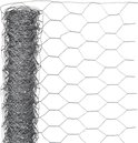 Nature Schermgaas - grijs - verzinkt staal - 50 x 500 cm - zeskantig maaswijdte 40 x 40 mm