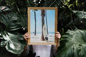Glasschilderij Beach Life #2 - 50x70cm - Premium Kwaliteit - Uit Eigen Studio HYPED.®
