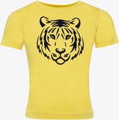 TwoDay jongens T-shirt met tijgerkop - Geel - Maat 98/104