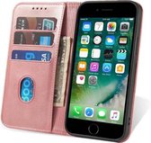 Smartphonica iPhone 7/8 Plus leren hoesje met magnetische sluiting - Roze / Kunstleer / Book Case