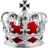 Koninklijke koningskroon, metalen kronen en tiara's voor mannen, cosplay, bruiloft, bal, feestdecoraties, kronen, hoofddeksels, accessoires (zilverkleurig Koninklijke koningskroon, metalen kronen en tiara's voor mannen, cosplay, bruiloft, bal, feestdecoraties, kronen, hoofddeksels, accessoires (zilverkleurig