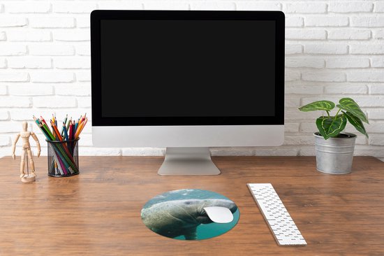 Muismat rond 30x30 cm - Mousepad Dieren - Water - Camera - Ronde muismatten