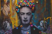 Schilderij - Frida Kahlo - Mexicaanse kunstschilderes, Premium Print