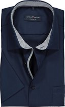 Casa Moda Comfort Fit overhemd korte mouw - donkerblauw (contrast) - Strijkvrij - Boordmaat: 54