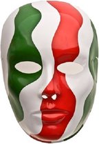 Carnival Toys Verkleedmasker Italy Groen/wit/rood One-size