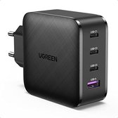 UGREEN 65W USB C GaN Charger USB C 4 Poorts Oplader PD lader met PPS GaN Tech Compatibel met 20W voor MacBook Pro, MacBook Air, iPhone 13, 13 Pro, 12, 12 Pro, 11, iPad Mini, iPad Pro, Dell XP