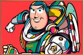 JUNIQE - Poster met kunststof lijst Buzz Lightyear popart -13x18