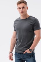 T-shirt - basic - heren - Grafiet - S1370