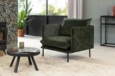 Haluta Velvet Fauteuil - 1 Zits - Groen
