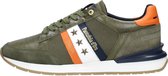 Pantofola d'Oro Ascoli Runner N Neon Sneakers - Heren Leren Veterschoenen - Kaki - Maat 46
