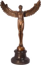 Bronzen beeld - Icarus - Griekse mythologie - 40,8 cm hoog