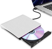 Externe DVD/CD speler | Optical Drive | voor Laptop / PC / Mac | Computer | Data & Voeding Via USB 3.0 | CD-Rom Disk Lezer & Brander | Wit