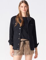 Dames jeans jas zwart maat S 36
