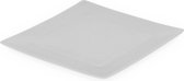 Vierkant bord - Servies - Porseleinen bord - 12 cm x 12 cm - Geschikt als: Bordenset, Dessertbord,