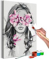 Doe-het-zelf op canvas schilderen - Flowers On Eyes.
